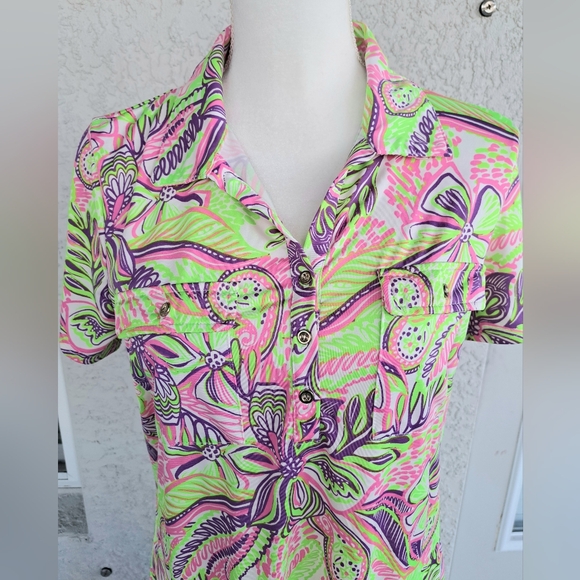 Stella Parker Floral Green and Pink Dress - Picture 4 of 7